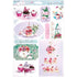 Docrafts Papermania TEA Glitter Die-Cut Toppers 14pc - Scrapbook Kyandyland