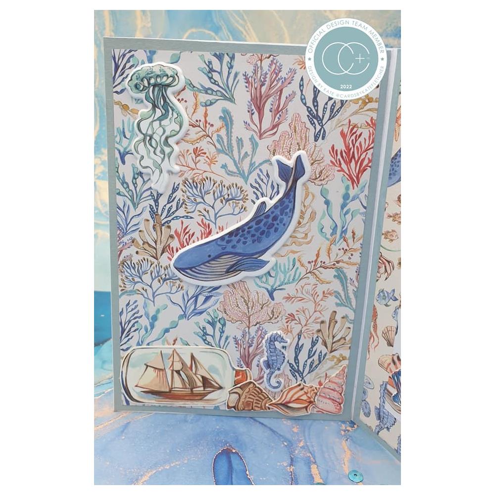 Craft Consortium OCEAN TALE 12X12 Premium Paper Pad 40pc Scrapbookrus