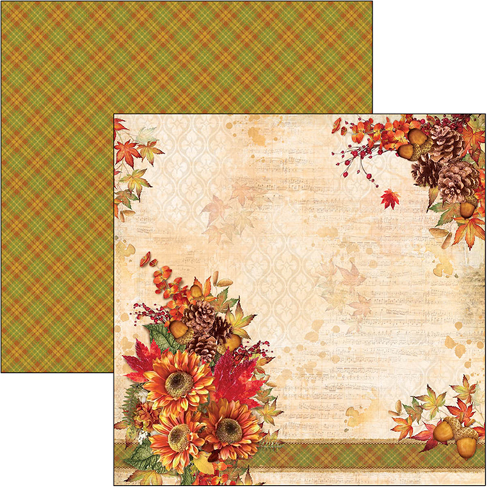 Ciao Bella THE SOUND OF AUTUMN Paper Pad 12 Sheets Scrapbooksrus