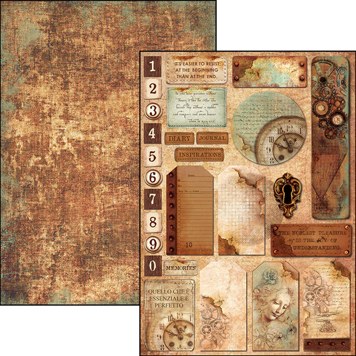 Ciao Bella CODEX A4 Paper Pad 9 sheets Scrapbooksrus