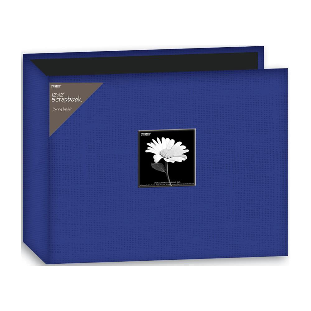 Pioneer 3-Ring 12&quot;X12&quot; BLUE Fabric Scrapbook Album Memory Binder