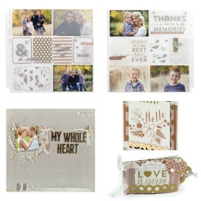 We R Memory SHEER METALLIC Transparency 12&quot;X12&quot; 1 Sheet - Scrapbook Kyandyland