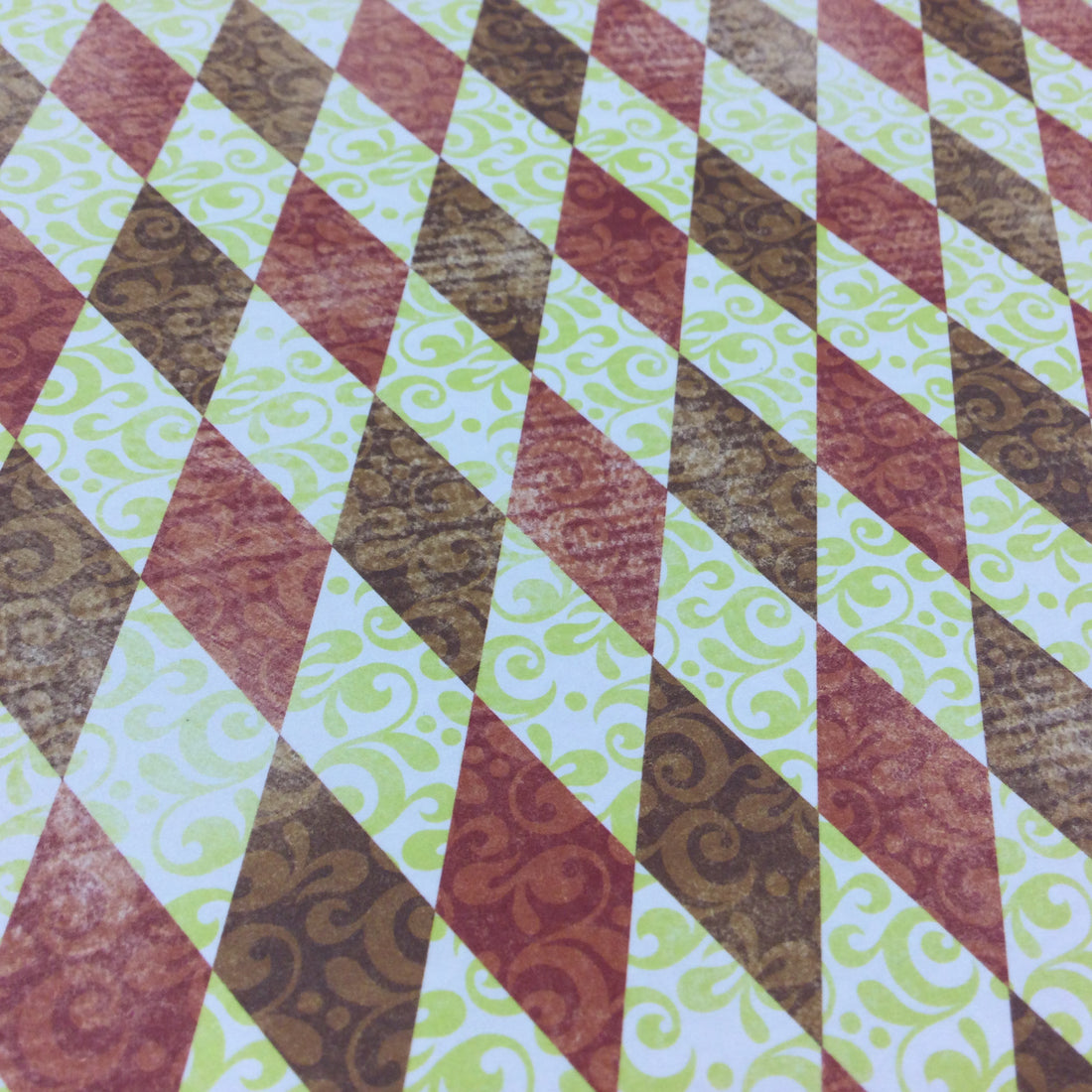 7 Gypsies HARLEQUIN DUNKERQUE 12"X12" Scrapbook Paper