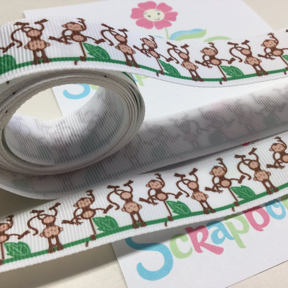 Monkey Grosgrain Ribbon Scrapbooksrus Scrapbook Store