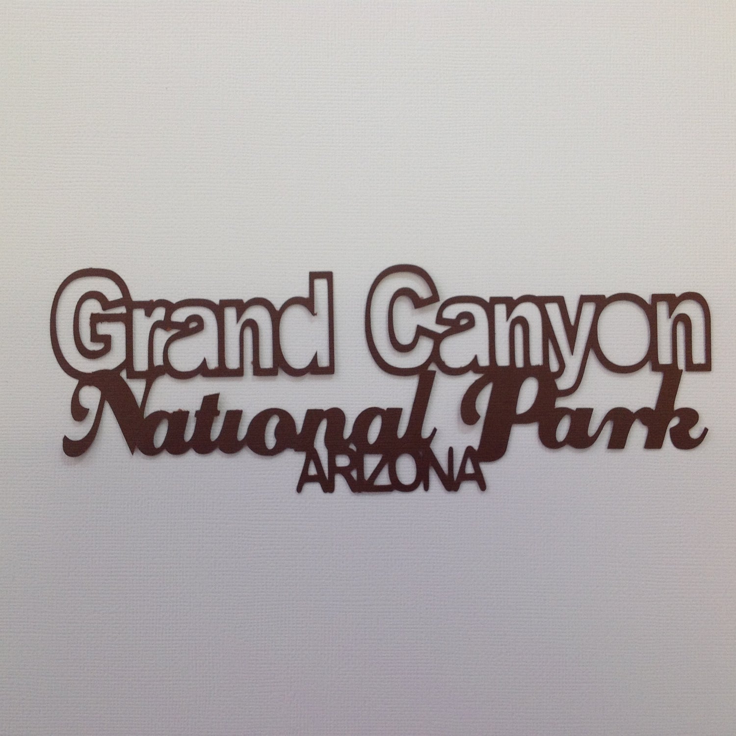 GRAND CANYON NATIONAL PARK Die Cut 3&quot;X 8&quot; - Scrapbook Kyandyland