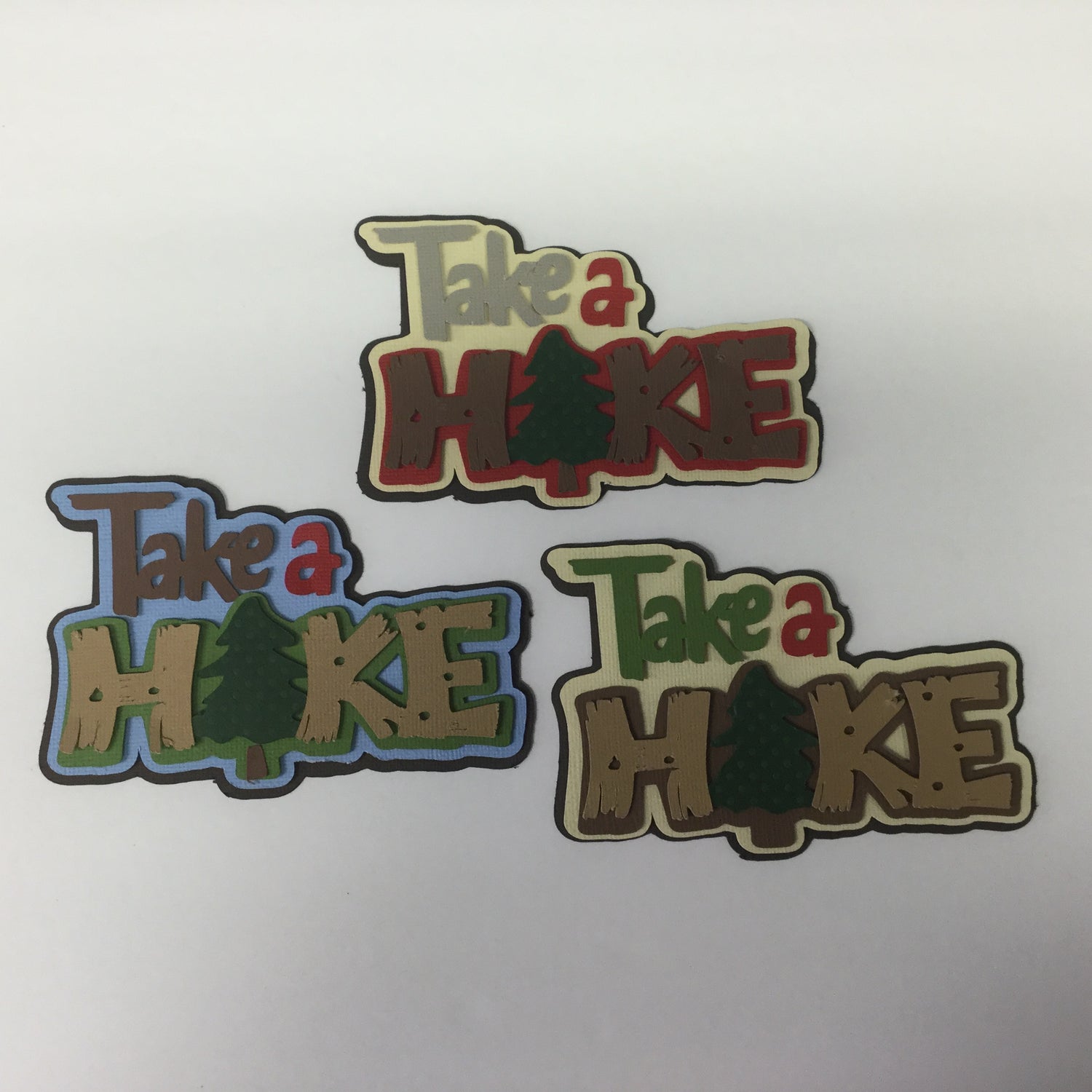 TAKE A HIKE Camping Scrapbook Die Cut Embellishment Scrapbookrus