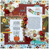 Simple Stories Pumpkin Spice VERTICAL JOURNALING Card