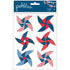 Pebbles AMERICANA 3D Pinwheels 7"X10" 6pc - Scrapbook Kyandyland