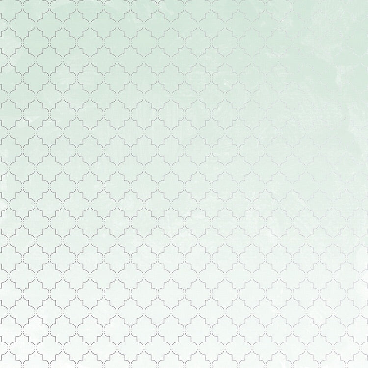 Kaisercraft Lilac Whisper AQUA 12"X12" Scrapbook Paper Scrapbooksrus