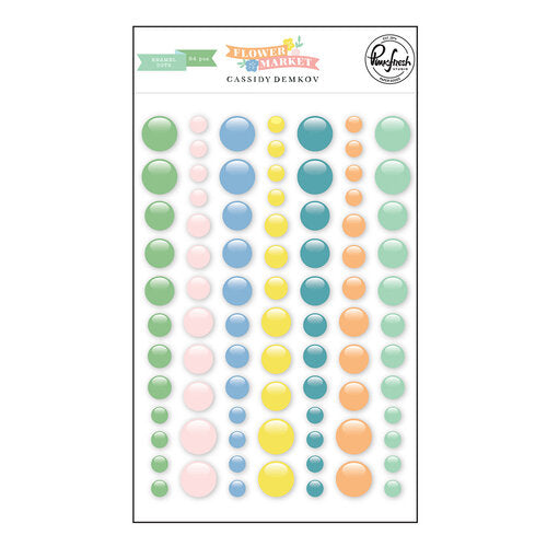 Pinkfresh Studio FLOWER MARKET ENAMEL DOTS 84pc