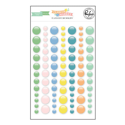 Pinkfresh Studio FLOWER MARKET ENAMEL DOTS 84pc