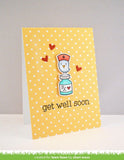 Lawn Fawn GET WELL SOON Clear Stamps 8pc