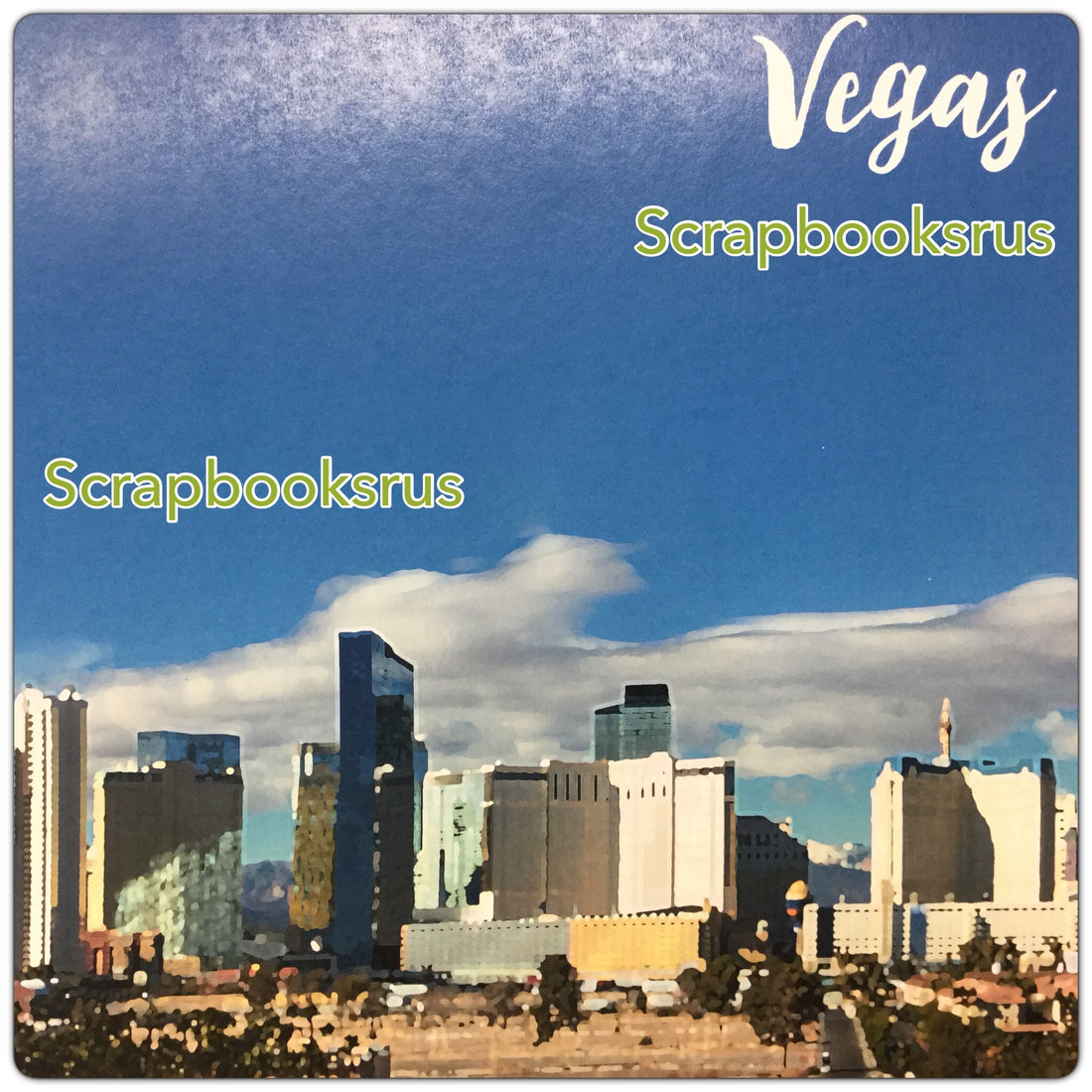 Watercolor LAS VEGAS Scrapbook Paper @scrapbooksrus