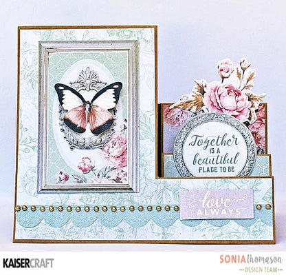 Kaisercraft Sage And Grace THOUGHTS 12&quot;X12&quot; Scrapbook Sheet Scrapbooksrus