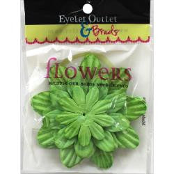 Eyelet Outlet &amp; Brads Paper FLOWERS 40 pc - Scrapbook Kyandyland