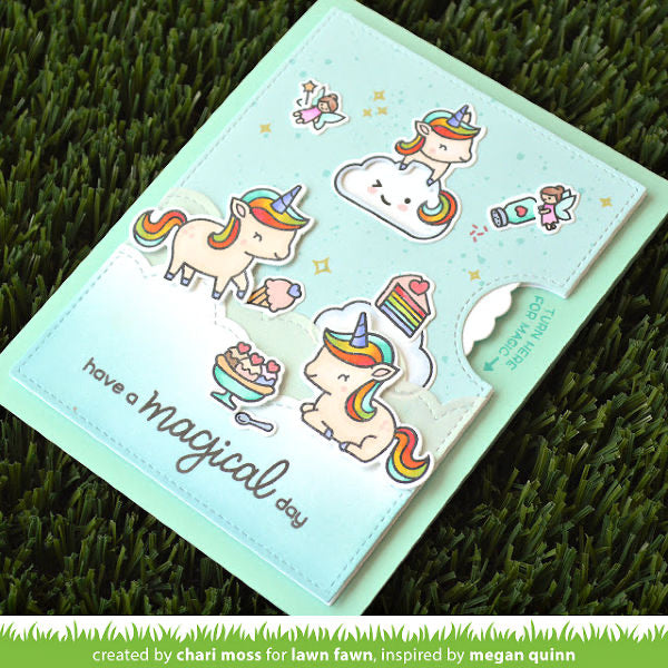 Lawn Fawn UNICORN PICNIC Sample Scrapbooksrus 