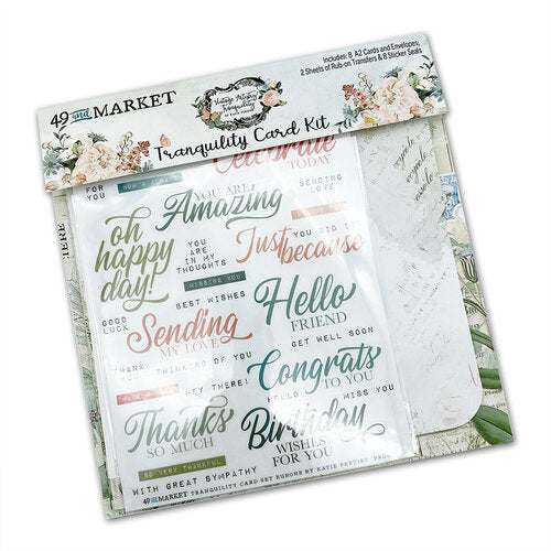 49 and Market Vintage Artistry TRANQUILITY CARD KIT