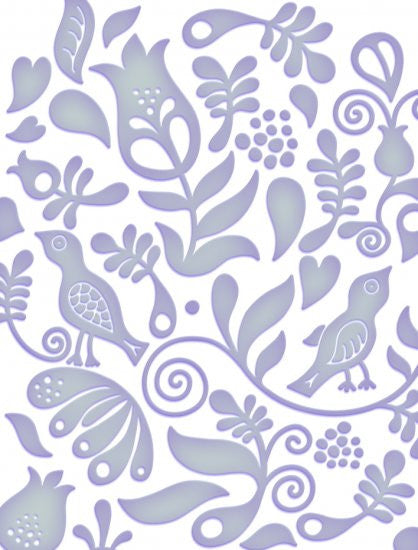 Couture Creations Embossing Folder Fresh Fun FLINT 4&quot;X6&quot; - Scrapbook Kyandyland