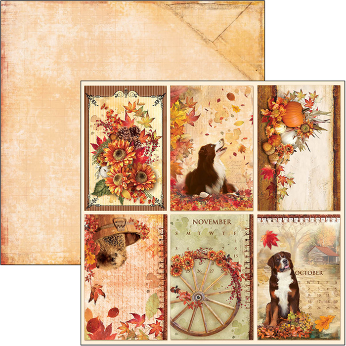 Ciao Bella THE SOUND OF AUTUMN Paper Pad 12 Sheets Scrapbooksrus