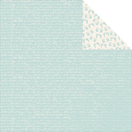 Kaisercraft Pitter Patter TINY BUNDLE Scrapbook Baby Paper 12"x12"