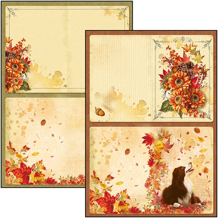 Ciao Bella THE SOUND OF AUTUMN A4 Paper Pad 9 sheets Scrapbooksrus