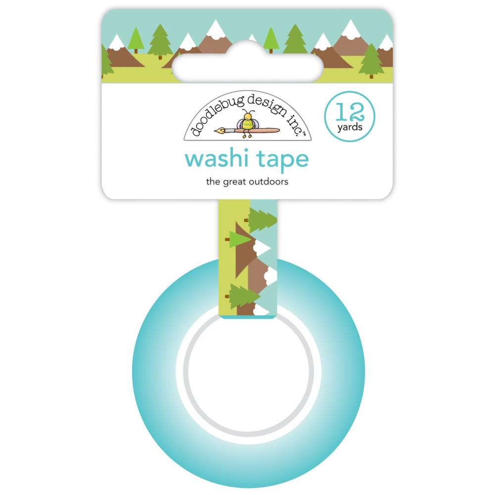 Doodlebug GREAT OUTDOORS Washi Tape 15mm 12yards Scrapbookrus