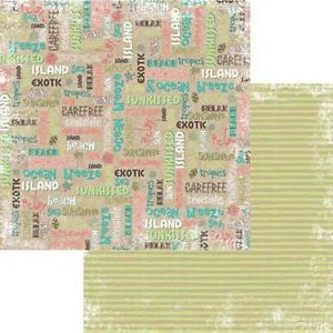 Moxxie Paradise Found THE TROPICS 12&quot;X12&quot; Scrapbook Paper