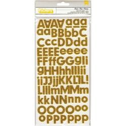 American Crafts Thickers BASICS Gold Glitter 732175 - Scrapbooksrus