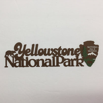 Yellowstone National Park Laser Die Cut 3pc Scrapbooksrus