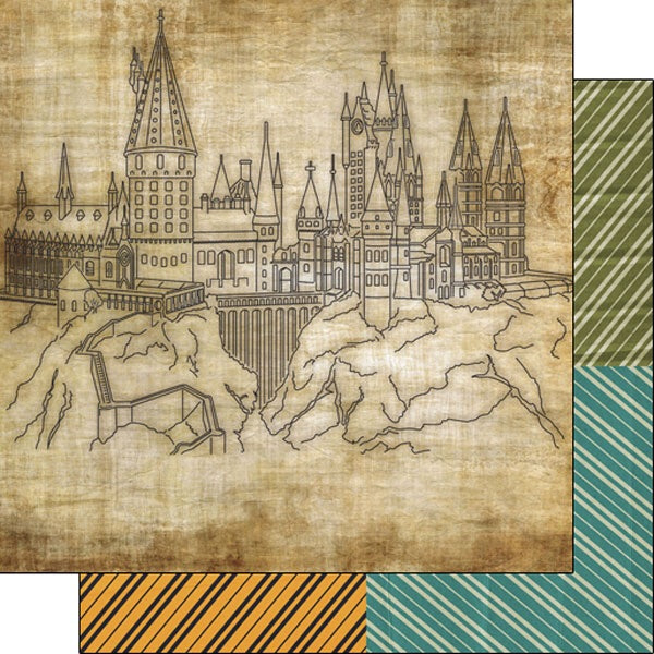 WIZARDING WORLD CASTLE DS 12X12 Scrapbook Sheet Scrapbboksrus