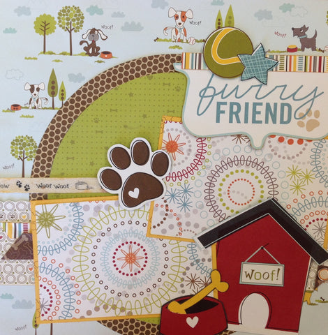 Premade Scrapbook Pages from Scrapbooksrus Las Vegas FURRY FRIEND