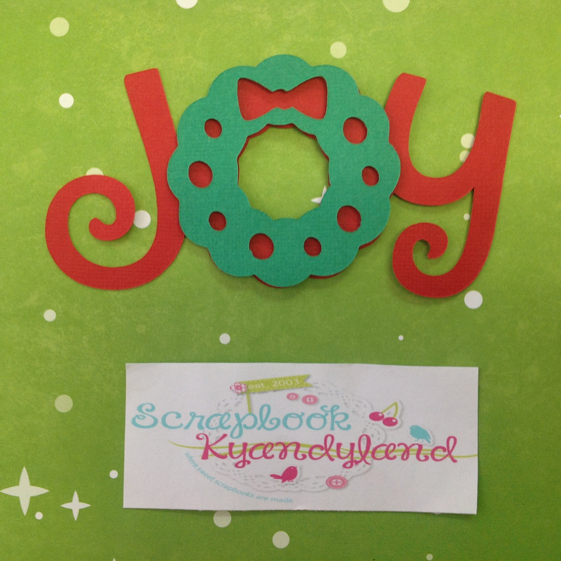 CHRISTMAS JOY Custom Scrapbook Die Cuts