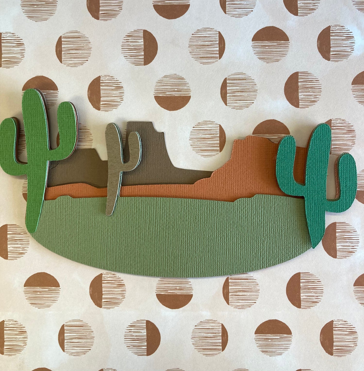 MOUNTAIN CACTUS Red Rock Travel Laser Cut