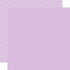 Echo Park Dots & Stripes LIGHT PURPLE 12"X12" Scrapbook Paper