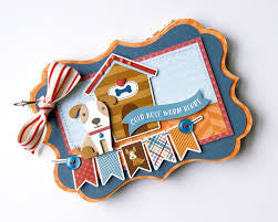 Echo Park Paper BARK 12X12 Scrapbook Dog Puppy Paper Kit - Scrapbook Kyandyland