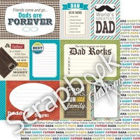 Scrapbook Customs DADDY DS JOURNAL 12"X12" Paper - Scrapbook Kyandyland