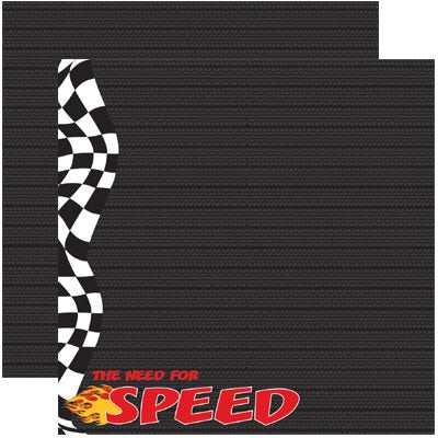 Reminisce Signature Series Racing Paper Sheet Scrapbooksrus