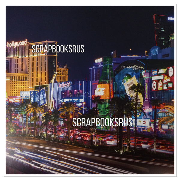 Las Vegas STRIP AT NIGHT 12x12 Scrapbook Paper Scrapbooksrus