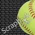 Scrapbook Customs SOFTBALL GO BIG LEFT 1 Sports Sheet Scrapbooksrus