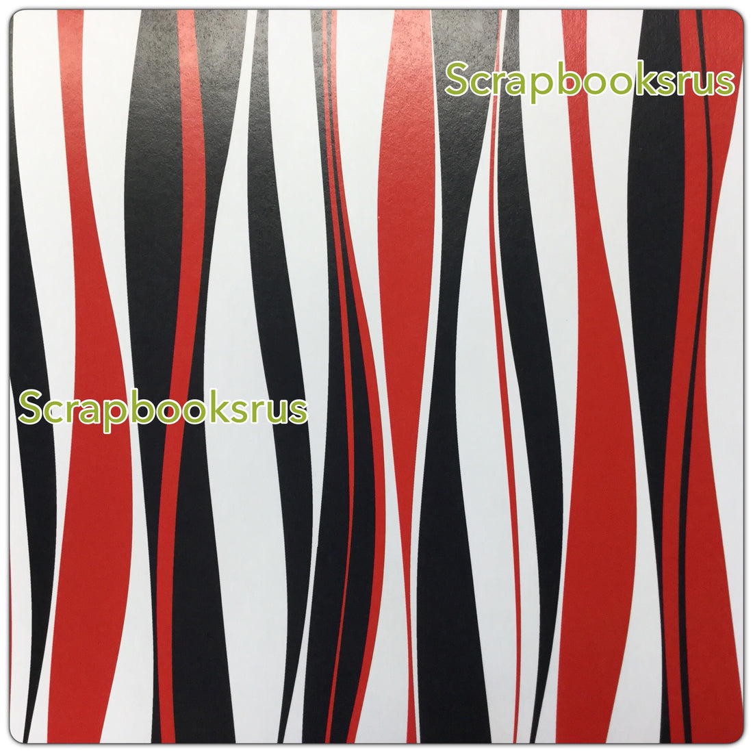 Retro Red Black Stripes @scrapbooksrus