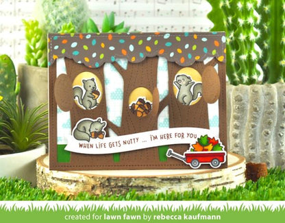 Lawn Fawn LET’S GO NUTS Clear Stamps 32pc
