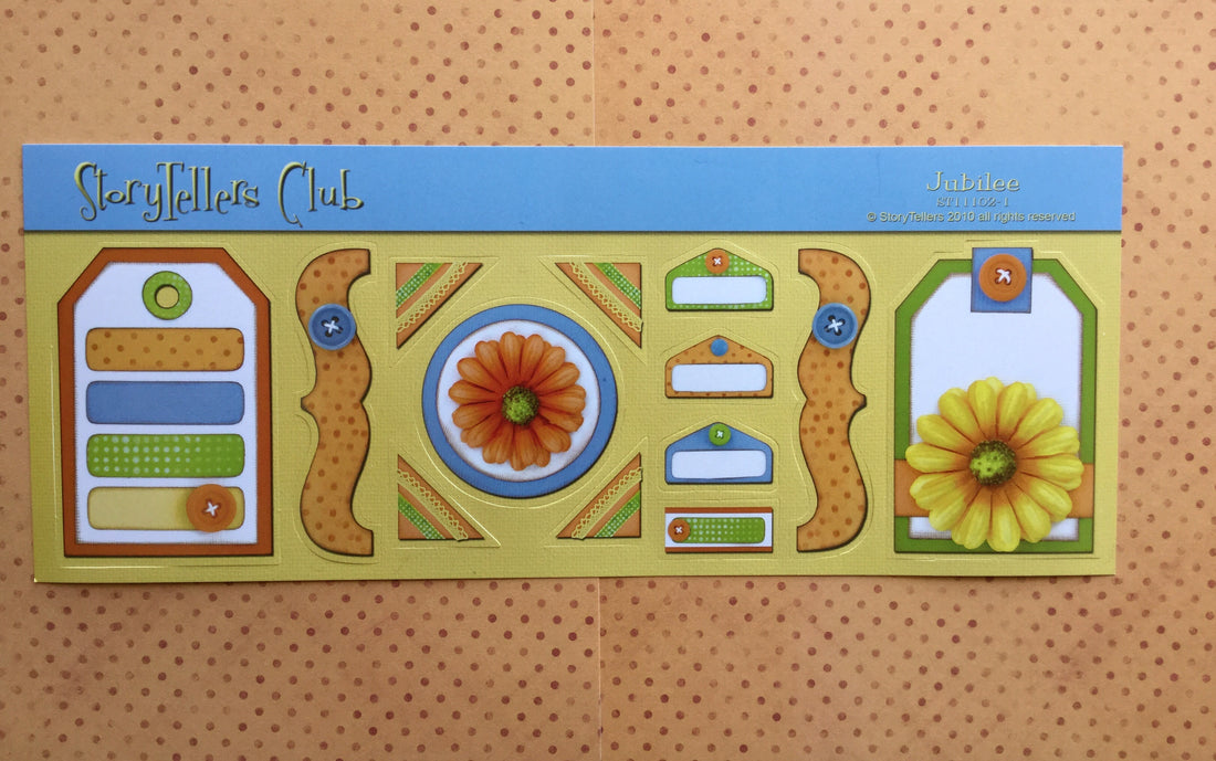 Storytellers Club JUBILEE Diecut Sheet @scrapbooksrus Las Vegas