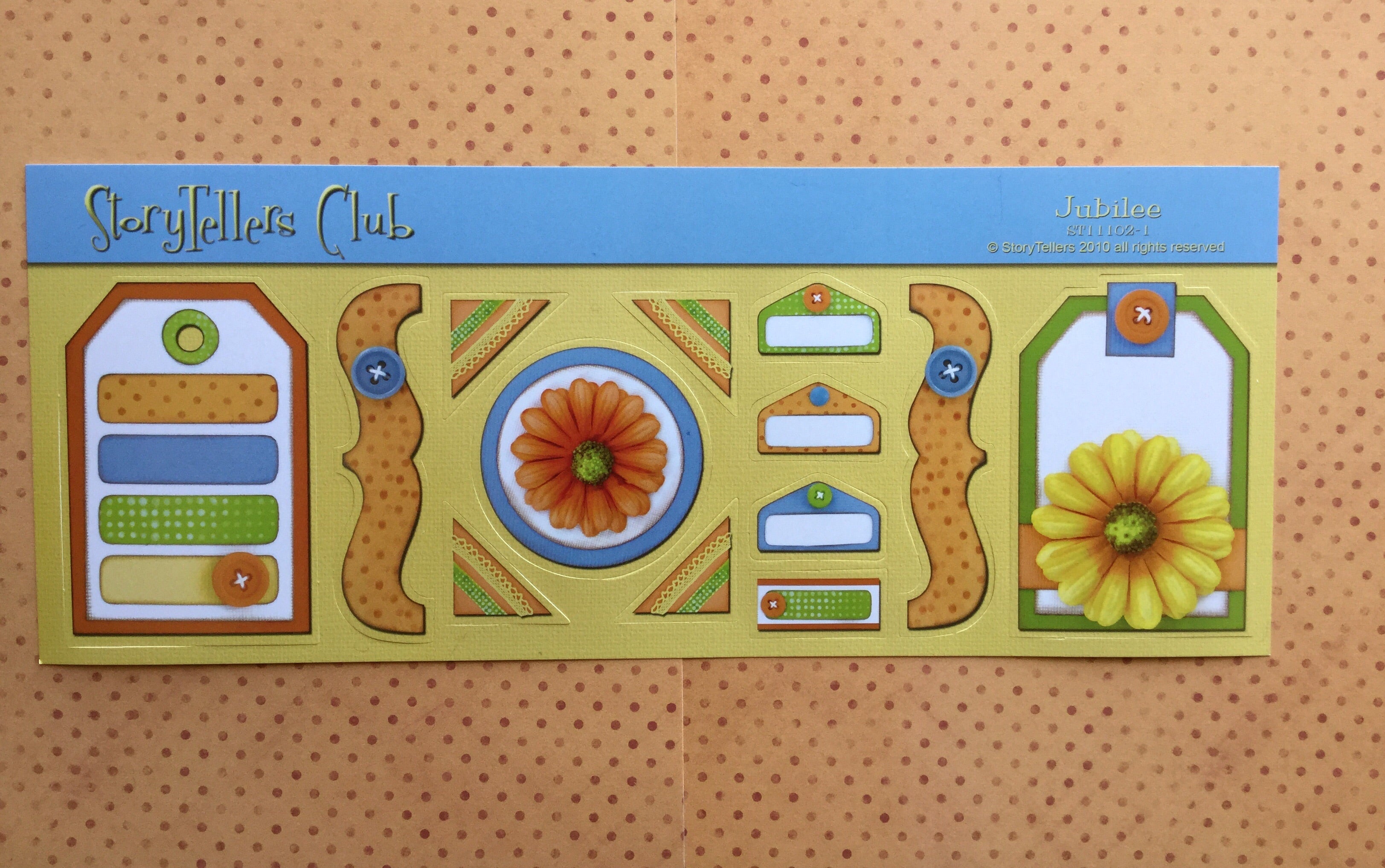 Storytellers Club JUBILEE Diecut Sheet @scrapbooksrus Las Vegas