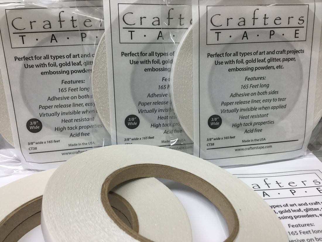 Crafters Tape 3/8&quot; Double Sided Adhesive Tape 165 ft Scrapbooksrus
