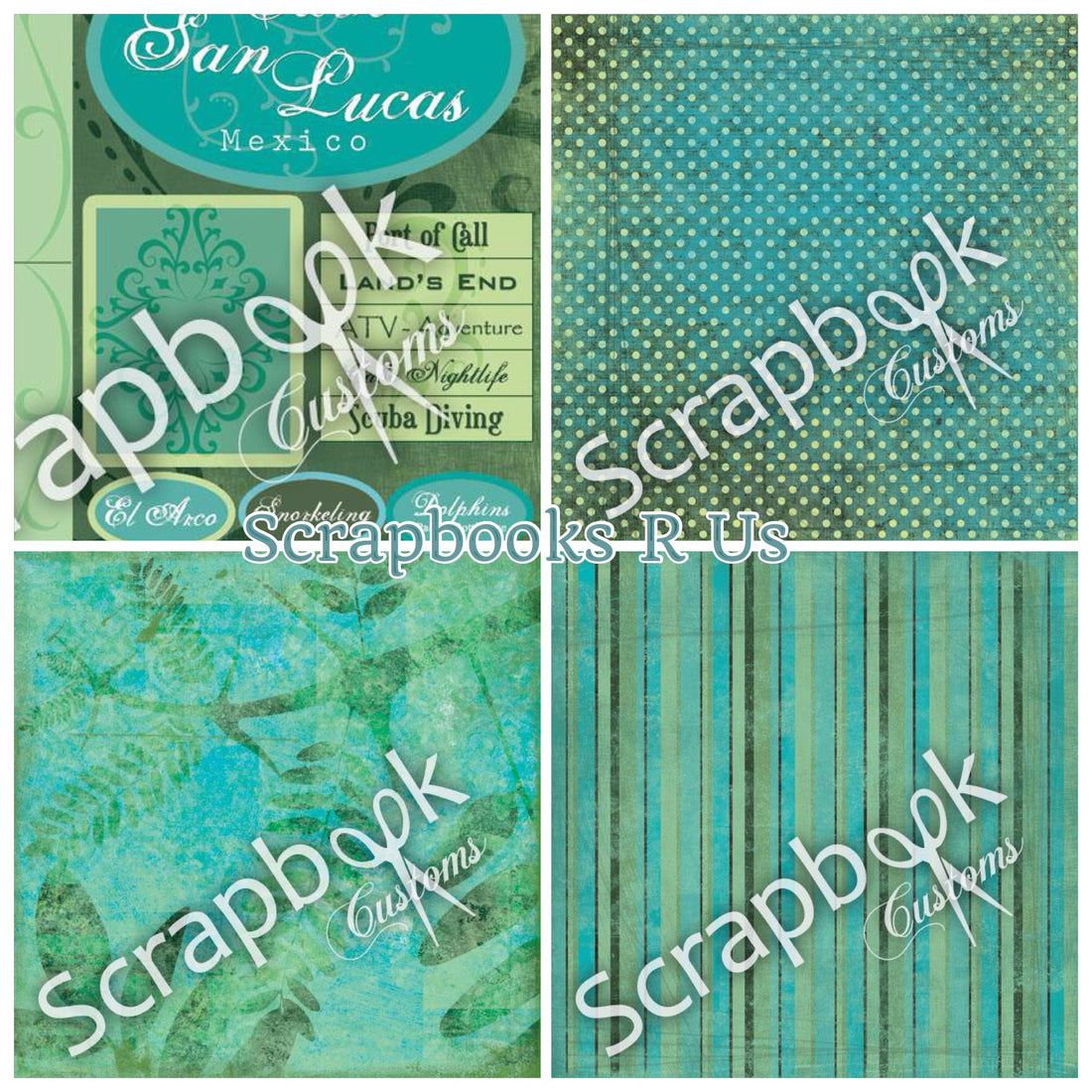 Mexico Cabo San Lucas 12x12 Mini Kit Sightseeing Travel Paper 7pc