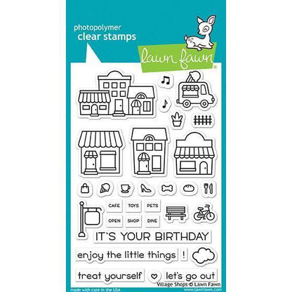 Lawn Fawn Village Shops Stamps @Scrapbooksrus