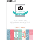 Kaisercraft Captured Moments HELLO BABY CARDS 4X6 Journal