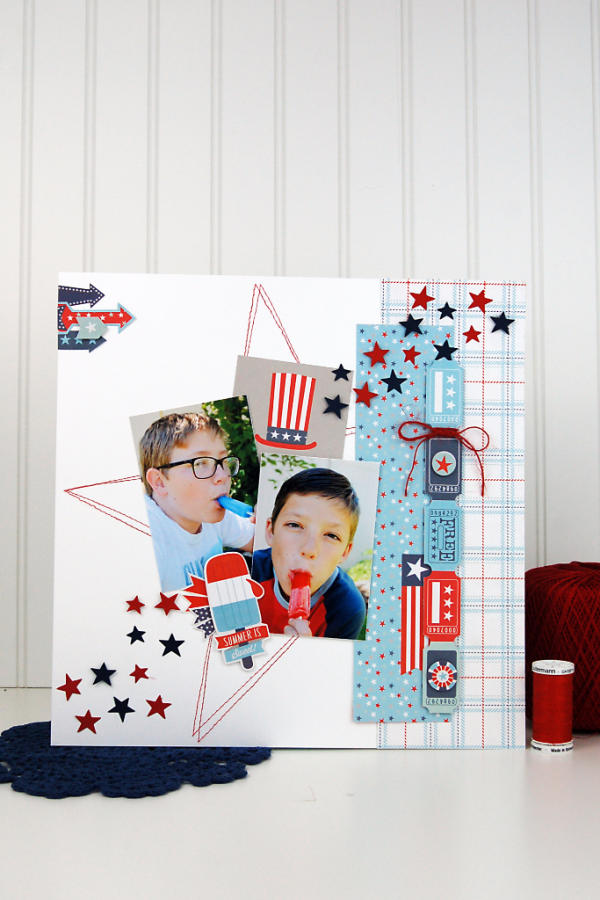 Echo Park Sweet Liberty 12"x12" Journaling Card Sheet
