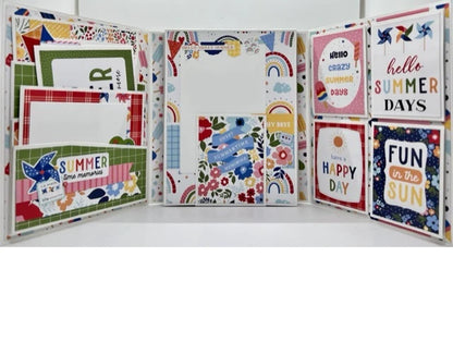 Echo Park My Favorite Summer MULTI JOURNALING CARDS 12&quot;X12&quot; Scrapbook Paper