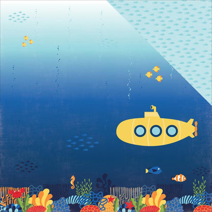 Echo Park UNDER THE SEA Scrapbook Paper Kit 12”X12” 10pc